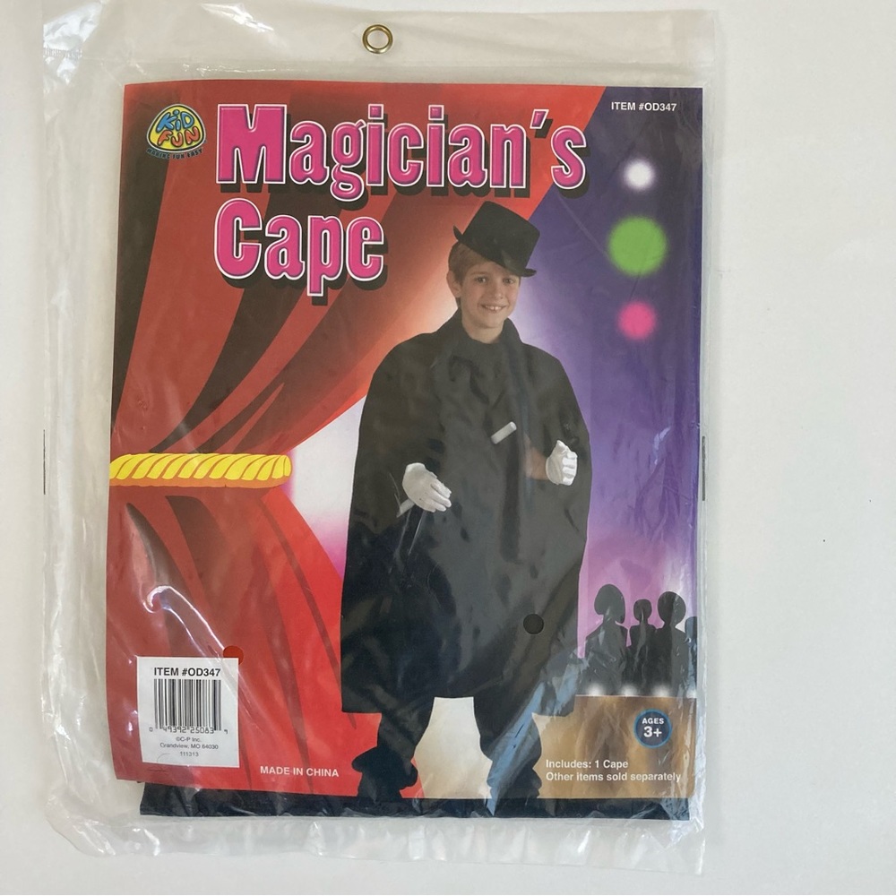 Kid Fun Magician's Cape Child Costume